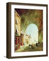 View of a Venetian Street-Francesco Guardi-Framed Giclee Print