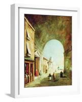 View of a Venetian Street-Francesco Guardi-Framed Giclee Print