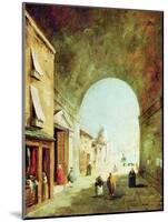 View of a Venetian Street-Francesco Guardi-Mounted Giclee Print