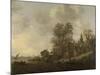 View of a Village on a River-Jan Van Goyen-Mounted Art Print