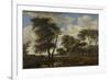 View of a Village, Salomon Van Ruysdael-Salomon van Ruysdael-Framed Premium Giclee Print