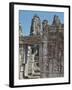 View of a Wall of the Temple of Bayon with Carved Reliefs-Cambodian-Framed Photographic Print