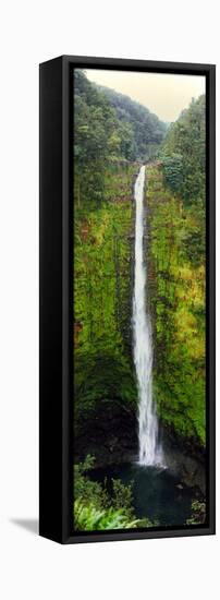 View of a Waterfall, Akaka Falls, Akaka Falls State Park, Hawaii County, Hawaii, USA-null-Framed Stretched Canvas