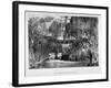 View of a Waterfall and Two Swans in Hyde Park, London, C1820-null-Framed Giclee Print