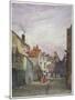 View of a Woman and a Child Walking Down Crown Court, Bermondsey, London, C1825-W Barker-Mounted Giclee Print