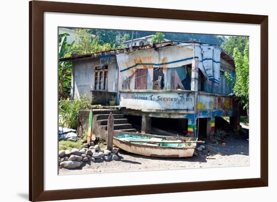 View of Abandoned House, Grenada, Caribbean-null-Framed Photographic Print