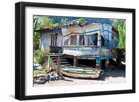 View of Abandoned House, Grenada, Caribbean-null-Framed Photographic Print