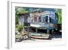 View of Abandoned House, Grenada, Caribbean-null-Framed Photographic Print