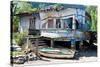 View of Abandoned House, Grenada, Caribbean-null-Stretched Canvas