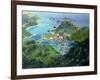 View of Aberdeen from the Peak, Hong Kong-Anne Durham-Framed Giclee Print