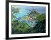 View of Aberdeen from the Peak, Hong Kong-Anne Durham-Framed Giclee Print