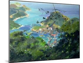 View of Aberdeen from the Peak, Hong Kong-Anne Durham-Mounted Giclee Print