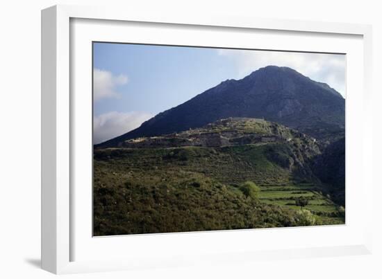 View of Acropolis and Cyclopean Walls of Mycenae-null-Framed Photographic Print