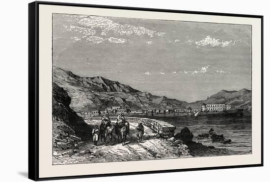 View of Aden. Port City in Yemen-null-Framed Stretched Canvas