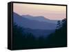 View of Afterglow from Foothills Park, West of Appalachian Mountains, Tennessee, USA-Julian Pottage-Framed Stretched Canvas