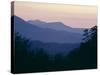 View of Afterglow from Foothills Park, West of Appalachian Mountains, Tennessee, USA-Julian Pottage-Stretched Canvas