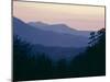 View of Afterglow from Foothills Park, West of Appalachian Mountains, Tennessee, USA-Julian Pottage-Mounted Photographic Print