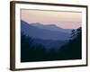 View of Afterglow from Foothills Park, West of Appalachian Mountains, Tennessee, USA-Julian Pottage-Framed Photographic Print