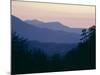 View of Afterglow from Foothills Park, West of Appalachian Mountains, Tennessee, USA-Julian Pottage-Mounted Photographic Print