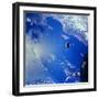 View of Agena Target Vehicle in Sky-null-Framed Photographic Print