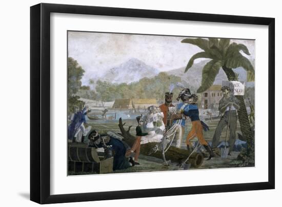 View of Aigleville, Texan Refugee Camp-Ambroise-Louis Garneray-Framed Giclee Print
