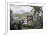 View of Aigleville, Texan Refugee Camp-Ambroise-Louis Garneray-Framed Giclee Print