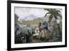 View of Aigleville, Texan Refugee Camp-Ambroise-Louis Garneray-Framed Giclee Print