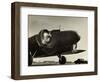 View of Airplane Nose with Propellers Spinning-null-Framed Photographic Print