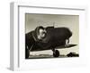 View of Airplane Nose with Propellers Spinning-null-Framed Photographic Print