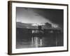 View of Airport and Runway at Dusk-Nat Farbman-Framed Premium Photographic Print