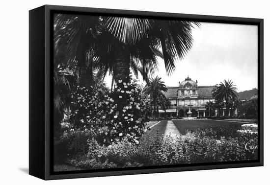 View of Albert I Gardens and the Casino, Nice, South of France, Early 20th Century-null-Framed Stretched Canvas