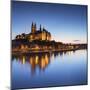 View of Albrechstburg at dusk, Meissen, Saxony, Germany-Ian Trower-Mounted Photographic Print