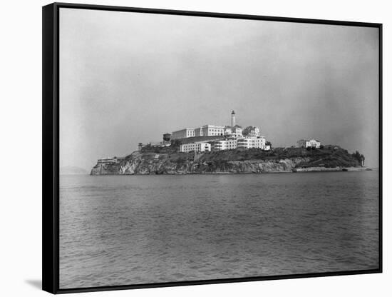 View of Alcatraz from Afar-null-Framed Stretched Canvas