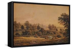 'View of Aldenham Abbey: Hertfordshire', 18th-19th century, (1935)-John Glover-Framed Stretched Canvas