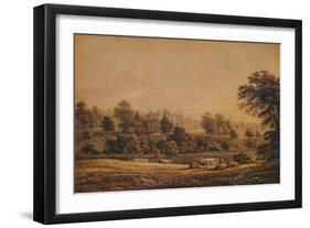 'View of Aldenham Abbey: Hertfordshire', 18th-19th century, (1935)-John Glover-Framed Giclee Print