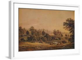 'View of Aldenham Abbey: Hertfordshire', 18th-19th century, (1935)-John Glover-Framed Giclee Print