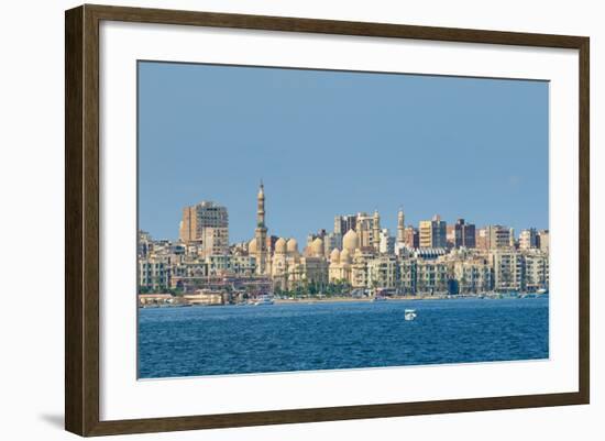 View of Alexandria Harbor, Egypt-javarman-Framed Photographic Print