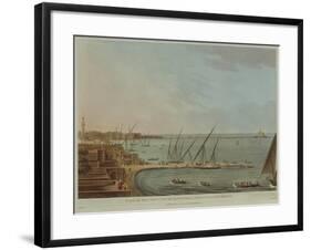 View of Alexandria with Lighthouse, from Views of Egypt by Luigi Mayer, 1802-null-Framed Giclee Print