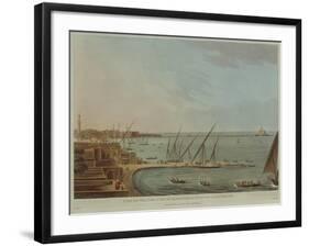 View of Alexandria with Lighthouse, from Views of Egypt by Luigi Mayer, 1802-null-Framed Giclee Print