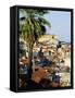View of Alfama District and the Tagus River, Lisbon, Portugal, Europe-Sylvain Grandadam-Framed Stretched Canvas