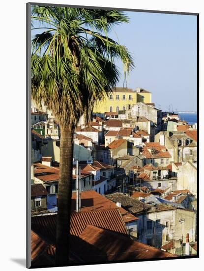 View of Alfama District and the Tagus River, Lisbon, Portugal, Europe-Sylvain Grandadam-Mounted Photographic Print