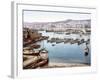 View of Algiers Harbour from the Admiralty, Pub. 1900-null-Framed Giclee Print