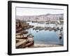 View of Algiers Harbour from the Admiralty, Pub. 1900-null-Framed Giclee Print