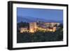 View of Alhambra Palace in the Evening.-Julianne Eggers-Framed Photographic Print