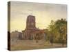 View of All Saints Church, Chelsea, London, 1880-John Crowther-Stretched Canvas