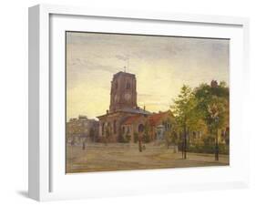 View of All Saints Church, Chelsea, London, 1880-John Crowther-Framed Giclee Print