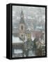 View of Alsatian Wine Village, Ribeauville, Haut Rhin, Alsace, France-Walter Bibikow-Framed Stretched Canvas