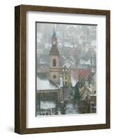 View of Alsatian Wine Village, Ribeauville, Haut Rhin, Alsace, France-Walter Bibikow-Framed Photographic Print