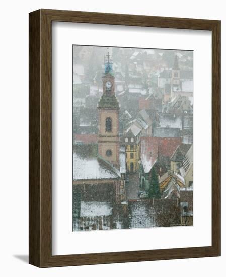 View of Alsatian Wine Village, Ribeauville, Haut Rhin, Alsace, France-Walter Bibikow-Framed Photographic Print