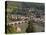 View of Alte Brucke or Old Bridge, Neckar River Heidelberg Castle and Old Town, Heidelberg, Germany-Michael DeFreitas-Stretched Canvas